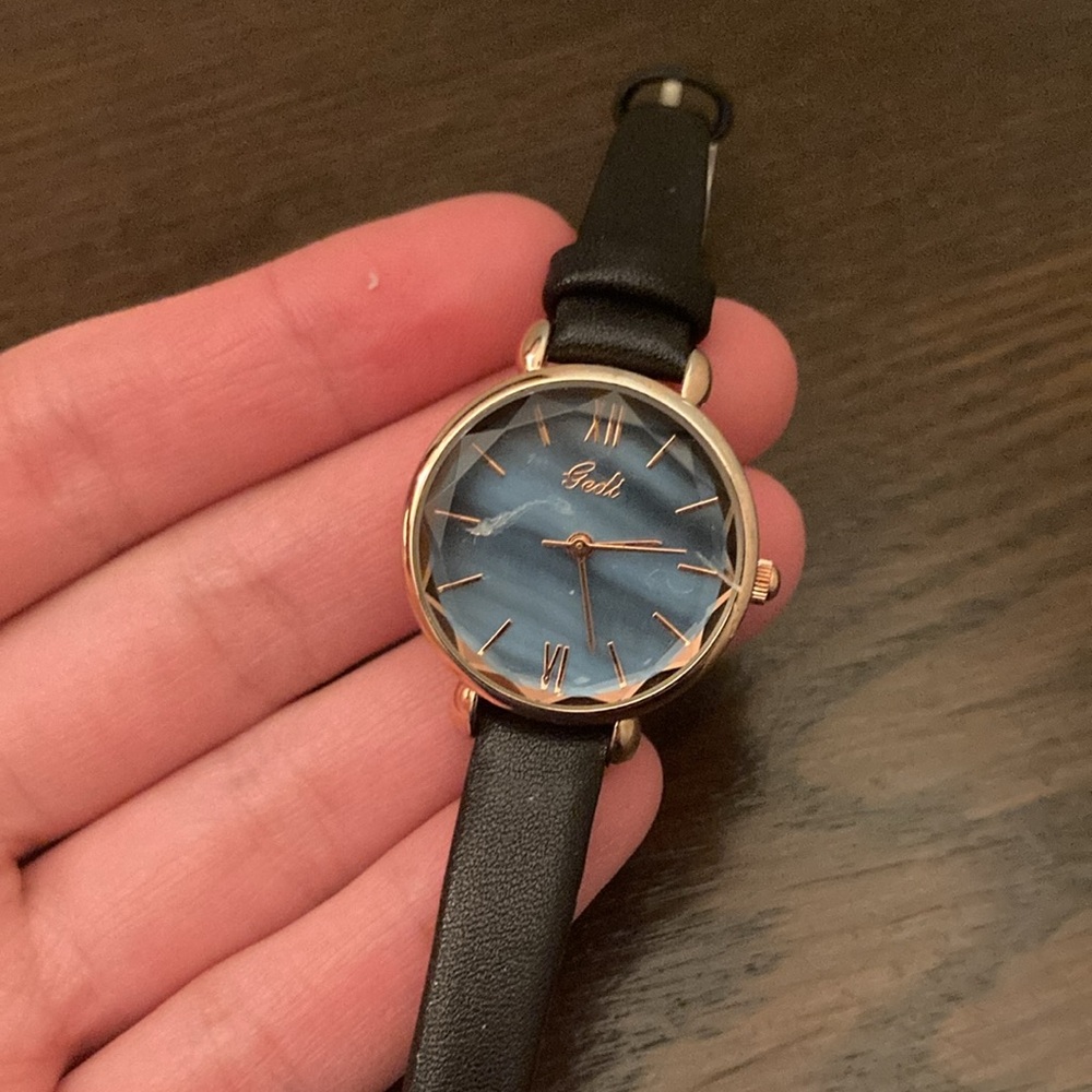 Black and Gold Minimalist Watch